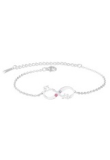 nice tiny silver initial anklet for children     